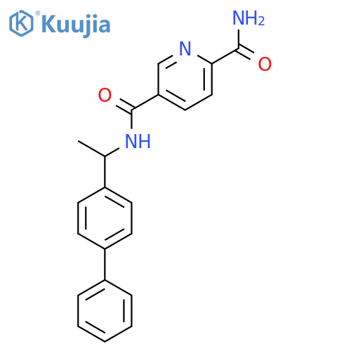 5-N-[1-(4-Phenylphenyl)ethyl]pyridine-2,5-dicarboxamide structure