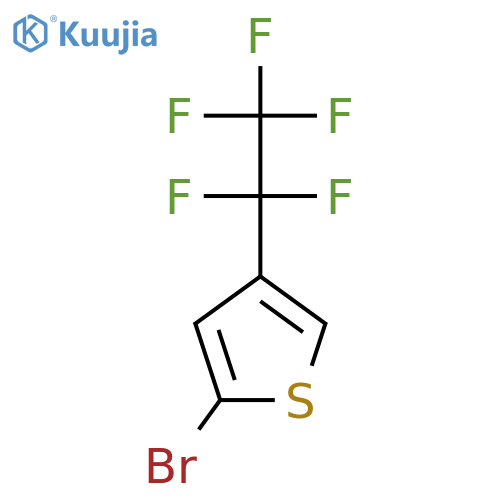 2-Bromo-4-(1,1,2,2,2-pentafluoroethyl)thiophene structure