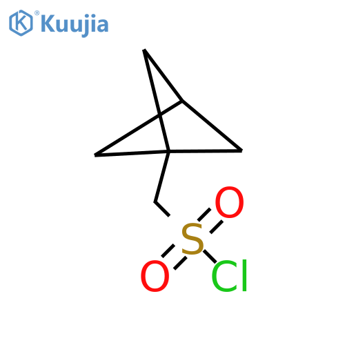 {bicyclo1.1.1pentan-1-yl}methanesulfonyl chloride structure