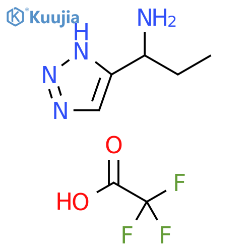 1H-1,2,3-Triazole-5-methanamine, α-ethyl-, 2,2,2-trifluoroacetate (1:1) structure