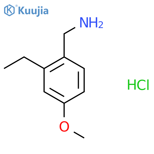 (2-Ethyl-4-methoxyphenyl)methanamine;hydrochloride structure