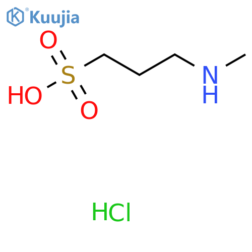 3-(Methylamino)propane-1-sulfonic acid hydrochloride structure