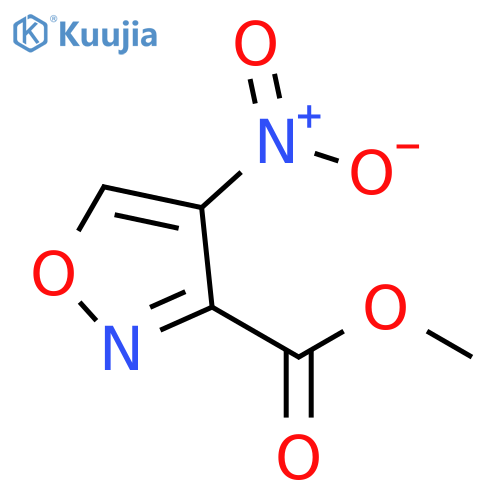 3-Isoxazolecarboxylic acid, 4-nitro-, methyl ester structure