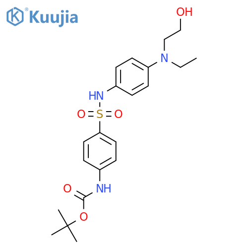 tert-butyl N-[4-({4-[ethyl(2-hydroxyethyl)amino]phenyl}sulfamoyl)phenyl]carbamate structure