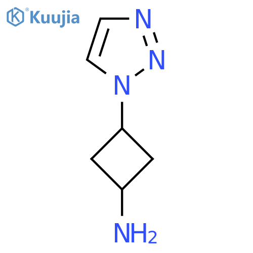 3-(1H-1,2,3-triazol-1-yl)cyclobutan-1-amine structure