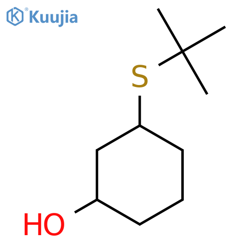 3-(Tert-butylsulfanyl)cyclohexan-1-ol structure
