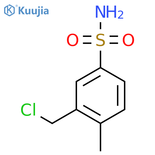 3-(Chloromethyl)-4-methylbenzene-1-sulfonamide structure