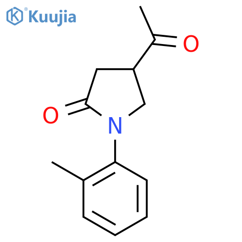 4-Acetyl-1-(2-methylphenyl)pyrrolidin-2-one structure