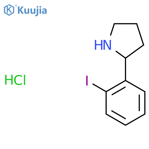 2-(2-Iodophenyl)pyrrolidine hydrochloride structure