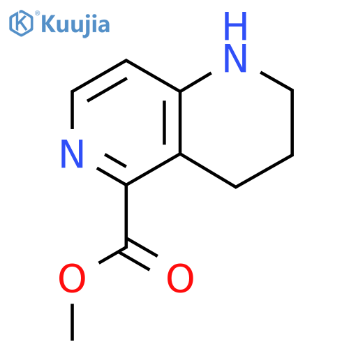Methyl 1,2,3,4-tetrahydro-1,6-naphthyridine-5-carboxylate structure
