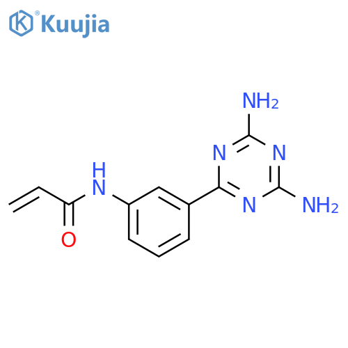 2-Propenamide, N-[3-(4,6-diamino-1,3,5-triazin-2-yl)phenyl]- structure
