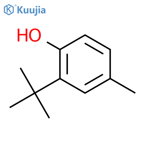 2-Tert-Butyl-4-methylphenol structure