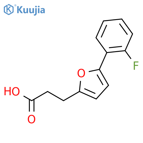 3-5-(2-Fluorophenyl)furan-2-ylpropanoic Acid structure