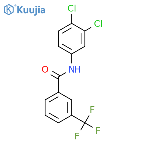 Benzamide, N-(3,4-dichlorophenyl)-3-(trifluoromethyl)- structure