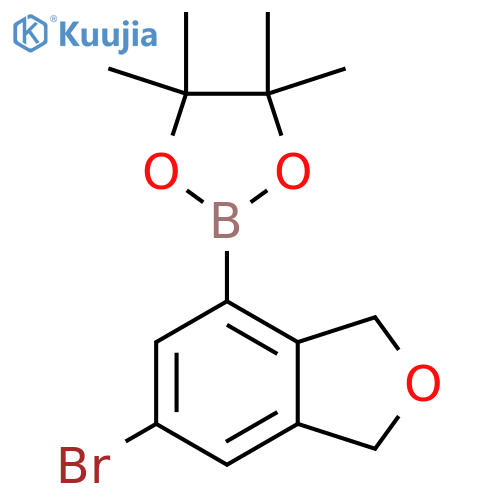 6-Bromo-1,3-dihydro-4-(4,4,5,5-tetramethyl-1,3,2-dioxaborolan-2-yl)isobenzofuran structure