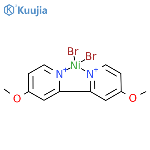 Dibromo(4,4'-dimethoxy-2,2'-bipyridine-κN1,κN1')Nickel structure