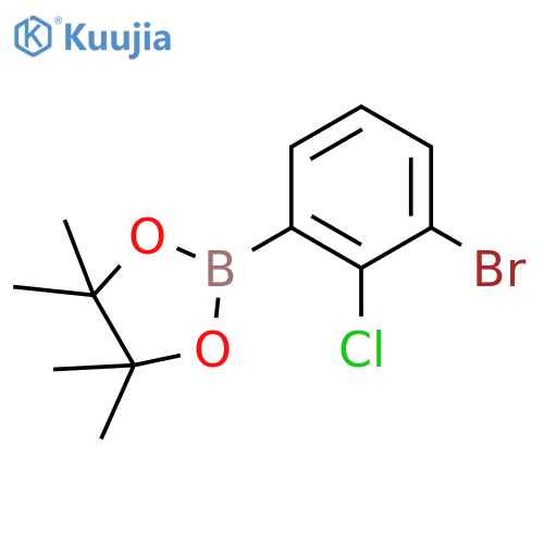 2-(3-Bromo-2-chlorophenyl)-4,4,5,5-tetramethyl-1,3,2-dioxaborolane structure