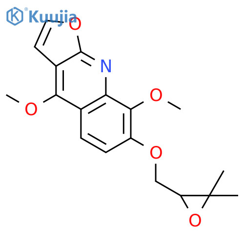Furo[2,3-b]quinoline,7-[[(2R)-3,3-dimethyl-2-oxiranyl]methoxy]-4,8-dimethoxy- structure