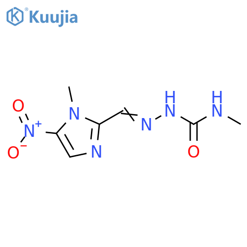 Hydrazinecarboxamide,N-methyl-2-[(1-methyl-5-nitro-1H-imidazol-2-yl)methylene]- structure