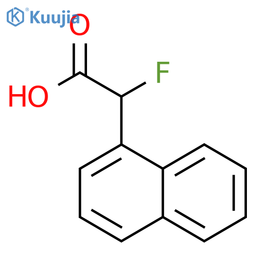 2-fluoro-2-(naphthalen-1-yl)acetic acid structure