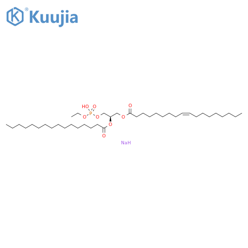 Sodium (R,Z)-ethyl (3-(oleoyloxy)-2-(palmitoyloxy)propyl) Phosphate structure