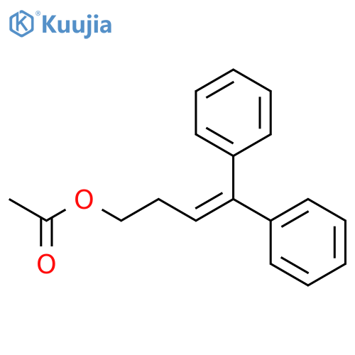 3-Buten-1-ol, 4,4-diphenyl-, acetate structure