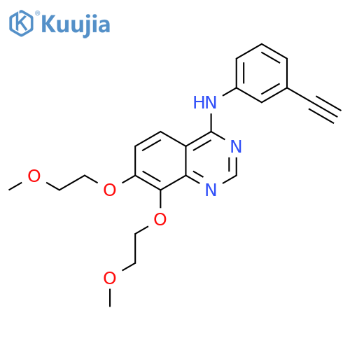 N-(3-Ethynylphenyl)-7,8-bis(2-methoxyethoxy)quinazolin-4-amine structure
