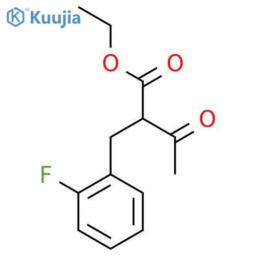 Ethyl 2-(2-fluorobenzyl)-3-oxobutanoate structure
