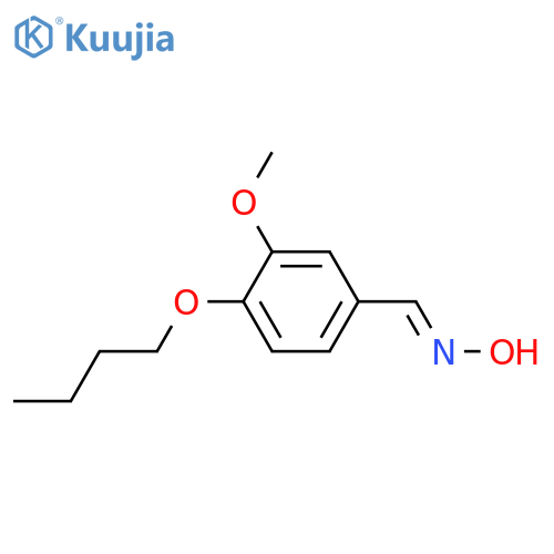 N-(4-butoxy-3-methoxyphenyl)methylidenehydroxylamine structure