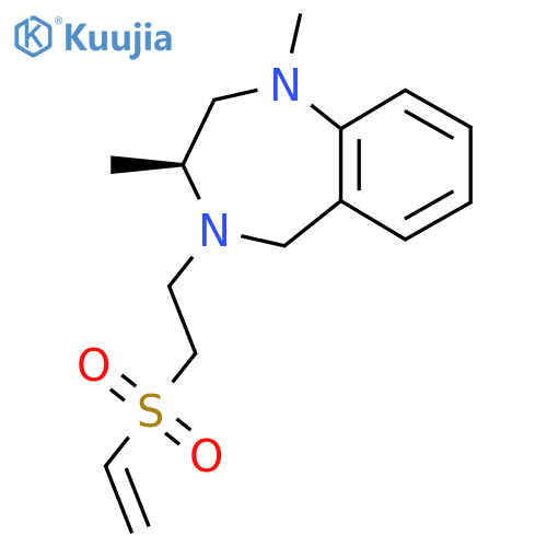(3S)-4-2-(ethenesulfonyl)ethyl-1,3-dimethyl-2,3,4,5-tetrahydro-1H-1,4-benzodiazepine structure