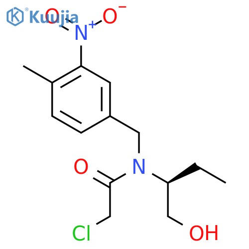 2-Chloro-N-[(2S)-1-hydroxybutan-2-yl]-N-[(4-methyl-3-nitrophenyl)methyl]acetamide structure