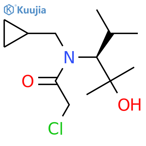 2-chloro-N-(cyclopropylmethyl)-N-(3S)-2-hydroxy-2,4-dimethylpentan-3-ylacetamide structure