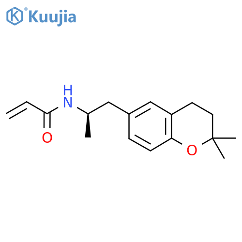 N-(2R)-1-(2,2-dimethyl-3,4-dihydro-2H-1-benzopyran-6-yl)propan-2-ylprop-2-enamide structure