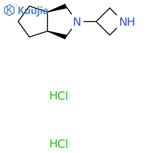 (3As,6aR)-2-(azetidin-3-yl)-3,3a,4,5,6,6a-hexahydro-1H-cyclopenta[c]pyrrole;dihydrochloride structure