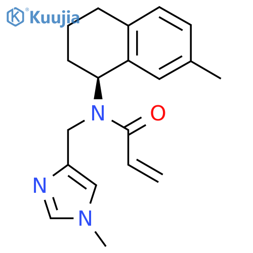 N-[(1-Methylimidazol-4-yl)methyl]-N-[(1S)-7-methyl-1,2,3,4-tetrahydronaphthalen-1-yl]prop-2-enamide structure