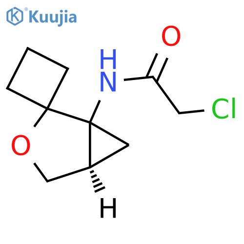 2-Chloro-N-(1′R,5′R)-spiro[cyclobutane-1,2′-[3]oxabicyclo[3.1.0]hexan]-1′-ylacetamide structure