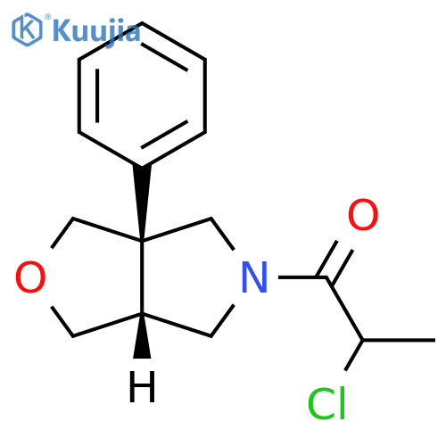 2-Chloro-1-[(3aR,6aR)-tetrahydro-3a-phenyl-1H-furo[3,4-c]pyrrol-5(3H)-yl]-1-propanone structure