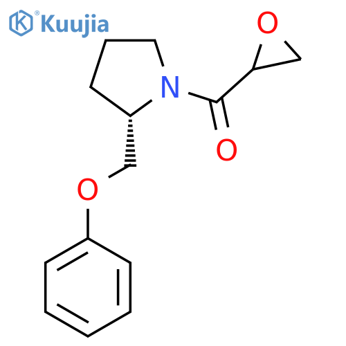 (2S)-1-(oxirane-2-carbonyl)-2-(phenoxymethyl)pyrrolidine structure