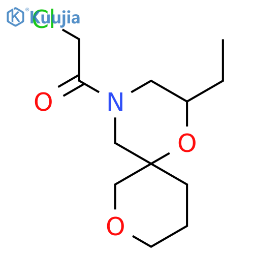 2-chloro-1-{2-ethyl-1,8-dioxa-4-azaspiro5.5undecan-4-yl}ethan-1-one structure