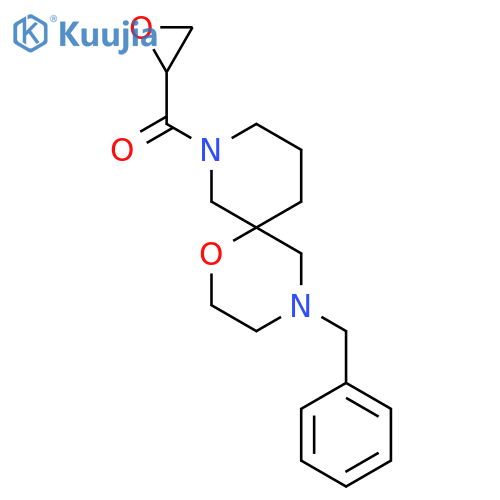 4-Benzyl-8-(oxirane-2-carbonyl)-1-oxa-4,8-diazaspiro[5.5]undecane structure