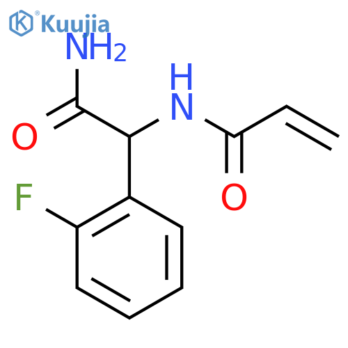 N-carbamoyl(2-fluorophenyl)methylprop-2-enamide structure