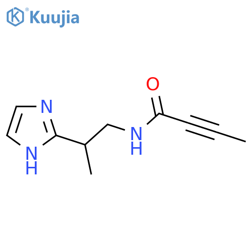N-2-(1H-imidazol-2-yl)propylbut-2-ynamide structure