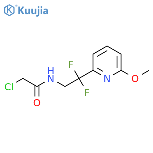 2-chloro-N-2,2-difluoro-2-(6-methoxypyridin-2-yl)ethylacetamide structure
