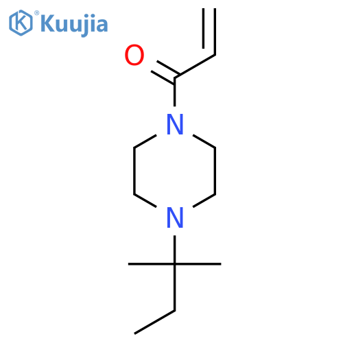 1-4-(2-methylbutan-2-yl)piperazin-1-ylprop-2-en-1-one structure
