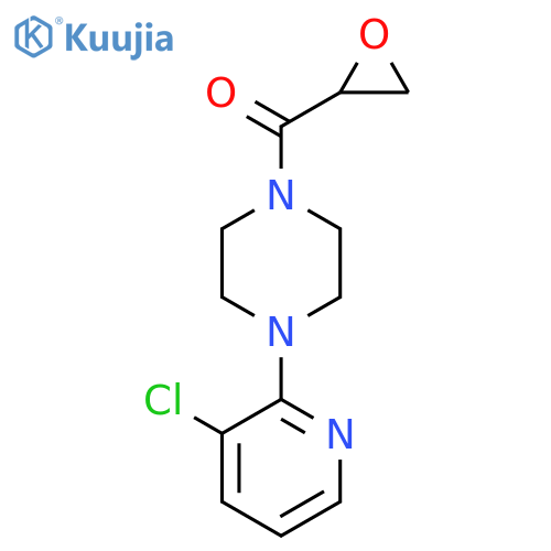1-(3-Chloropyridin-2-yl)-4-(oxirane-2-carbonyl)piperazine structure