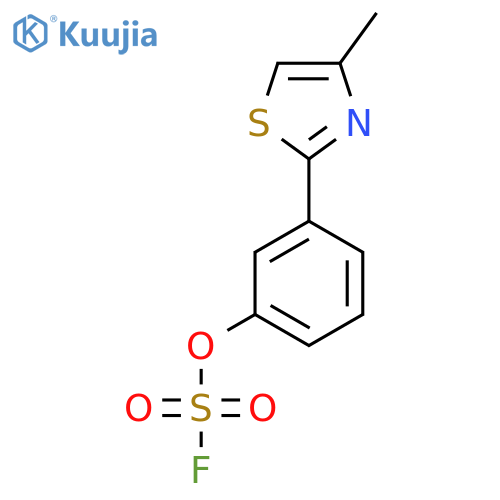 3-(4-Methyl-1,3-thiazol-2-yl)phenyl sulfurofluoridate structure