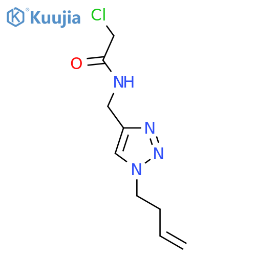 N-{1-(but-3-en-1-yl)-1H-1,2,3-triazol-4-ylmethyl}-2-chloroacetamide structure