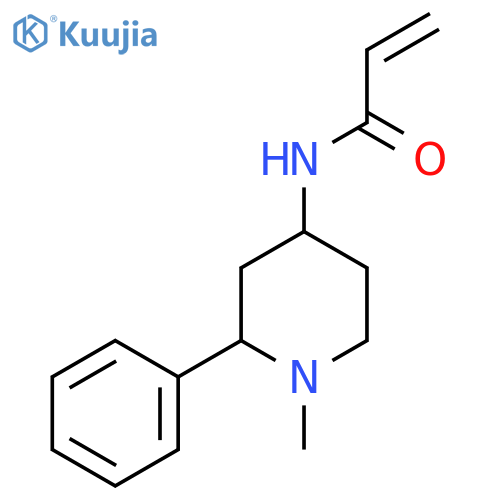 N-(1-Methyl-2-phenylpiperidin-4-yl)prop-2-enamide structure