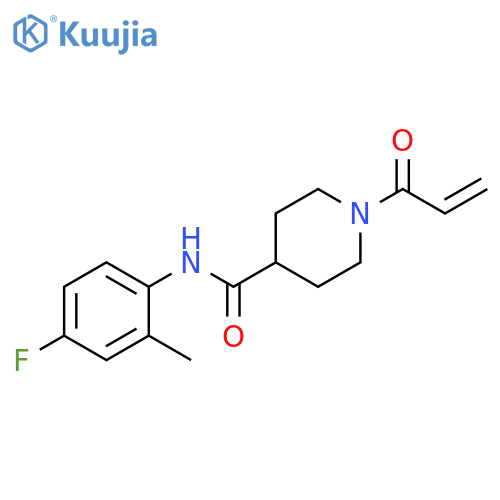 N-(4-Fluoro-2-methylphenyl)-1-(1-oxo-2-propen-1-yl)-4-piperidinecarboxamide structure