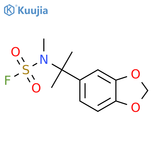 N-2-(1,3-dioxaindan-5-yl)propan-2-yl-N-methylsulfamoyl fluoride structure